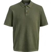 Jack & Jones Polo en maille à boutons et manches courtes Taille : XXL
