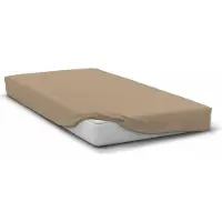 HOME LINGE PASSION Drap Housse - - Hp72126 - Microfibre 82 G - 160 X 200 Cm - Bonnet 30 Cm - Beige
