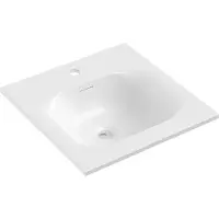 Mexen Vela lavabo à encastrer 46 x 46,5 cm, blanc brillant - 25234500
