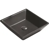 Mexen Pola lavabo pour comptoir 41 x 41 cm, noir mat (22224185)