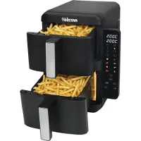 Tristar Haushaltsgeräte Friteuse à Air Double XXL, Friteuse, Noir, Gris