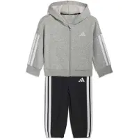 Adidas Survêtement gris chiné / noir / blanc
