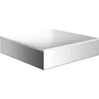 Hansgrohe AXOR Suite lavabo à poser, rectangulaire, 400x400mm, avec cadre métal, sans trop-plein (400 mm, 400 mm)