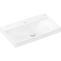 Hansgrohe Xelu Q lavabo, 800x480, 2 trous pour robinet, avec tablette, suspendu, sans trop-plein, bl (480 mm, 800 mm)