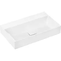 Hansgrohe Xevolos E lavabo, sans trop-plein, 800x480mm, SmartClean, non poli, avec garniture découl (480 mm, 800 mm)