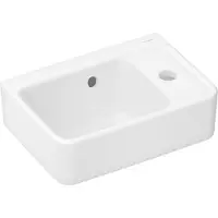 Hansgrohe Lavabo mural Xanuia Q, 360/250, avec trou pour robinet et trop-plein, blanc