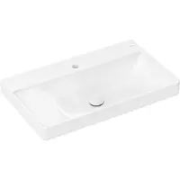 Hansgrohe Xelu Q lavabo avec tablette à gauche, 800x480, suspendu, sans trop-plein, blanc, 6103 (480 mm, 800 mm)