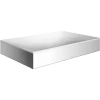Hansgrohe AXOR Suite lavabo à poser, rectangulaire, 600x600mm, avec cadre métal, sans trop-plein (400 mm, 600 mm)