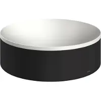 Axor Suite lavabo à poser, rond, D 300mm, avec cadre métal, sans trop-plein, SolidSurfac (300 mm, 500 mm)