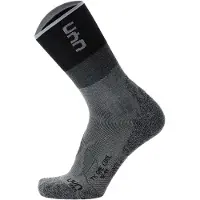 UYN Chaussettes de sport gris foncé / noir