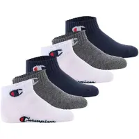 Champion Chaussettes bleu foncé / gris chiné / rouge / blanc