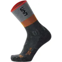UYN Chaussettes de sport gris / gris foncé / orange foncé / rouge