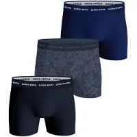 Björn Borg Cotton Stretch Boxers 3Pack Foncé Noir Bleu foncé Multicoloré Bleu taille M