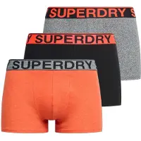 Superdry Boxers gris chiné / mandarine / noir