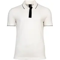 Armani Exchange pour homme. XM001285AF10366U0009 Polo idéal (L), Blanc, Casuel, Coton, Manche courte
