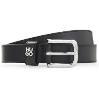 HUGO Ceinture en cuir italien avec lettres en métal