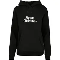 Merchcode Sweat-shirt 'Merry Christmas Lights ' noir / blanc