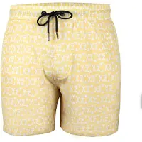 Yeaz Shorts de bain 'Seashey' jaune clair / blanc