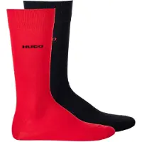 HUGO Chaussettes rouge / noir