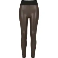 Urban Classics Leggings brun foncé / noir