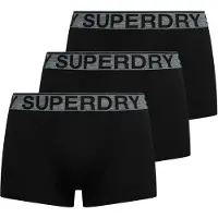 Superdry M3110450b Trunk Boxers 3 Units Noir L Homme
