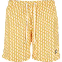 Urban Classics Shorts de bain orange clair / blanc