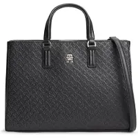 Tommy Hilfiger pour femme. AW0AW18418 Sacoche noire (OSFA), Casuel, Polyuréthane