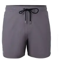 Yeaz Shorts de bain 'Seabeat' gris / noir / blanc