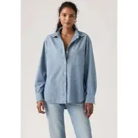 Levi's Harlie Boyfriend Long Sleeve Shirt Bleu L Femme