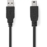 ACT SB2413, 3 m, USB A, Mini-USB B, USB 2.0, mâle/mâle, noir
