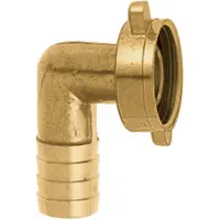 Magni Geka 53GWSB Raccord de tuyau coudé 2/3 90 degrés FF G 1 pouce 19mm en laiton, or, 18 x 8 x 13 (Raccord à vis pour tuyau, 19 mm)