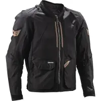 Leatt FlowTour 4.5 Short V26, veste en textile ,Noir/Gris/Bronze ,S