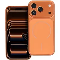 Cofi1453® Back panel cover Case MAKE 17 compatible with MagSafe for IPHONE 17 Air cosmic orange (Apple iPhone 17), Coque pour téléphone portable, Orange