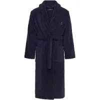 Ralph Lauren pour homme. 714899683009 Peignoir en tissu éponge à col châle bleu marine (XXL), Homewear, Coton