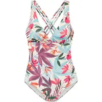 LASCANA Maillot de bain crème / bleu clair / violet / orange