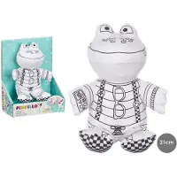 Pincello Doudou Grenouille Jouet textile à colorier - plaisir créatif