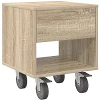 vidaXL Table de chevet Chêne Sonoma 40,5 x 40 x 48 cm