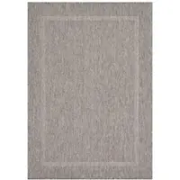 Carpetsale24 Tapis Intérieur Extérieur Tissage Plat Aspect Sisal avec Bordure Imperméable pour Cuisine Terrasse Salon, Taille: 120x170 cm