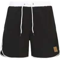 Urban Classics Shorts de bain noir / blanc