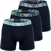 Emporio Armani Boxers bleu / bleu nuit / bleu foncé / gris