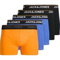 Jack & Jones Boxers JACTHEODORE SOLID TRUNKS X5 hommes - Multicolore - EU M