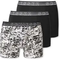 Schiesser Sous-vêtements noir / blanc