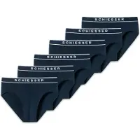 Schiesser Slip bleu / blanc