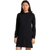 Icebreaker Merino Blend 200 Crush Long Sleeve Dress Noir M Femme