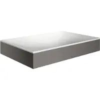Axor Suite lavabo à poser, rectangulaire, 600x600mm, avec cadre métal, sans trop-plein (400 mm, 600 mm)