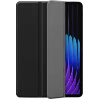 Just in Case Smart PU-Leder Book Hülle Schwarz Xiaomi Pad 7/Pad 7 Pro (Xiaomi Pad 7, Xiaomi Pad 7 Pro), Étui pour tablette, Noir