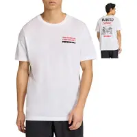 Adidas Padel Wanted Graphic Short Sleeve T-shirt Blanc L Homme