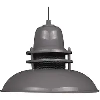 Bamyum Torchia Lampe a Suspension Grau (E27)