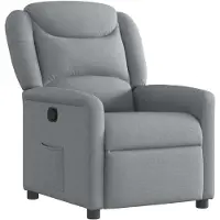 vidaXL Fauteuil relax gris clair Tissu