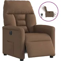 vidaXL Fauteuil relax électrique marron Tissu